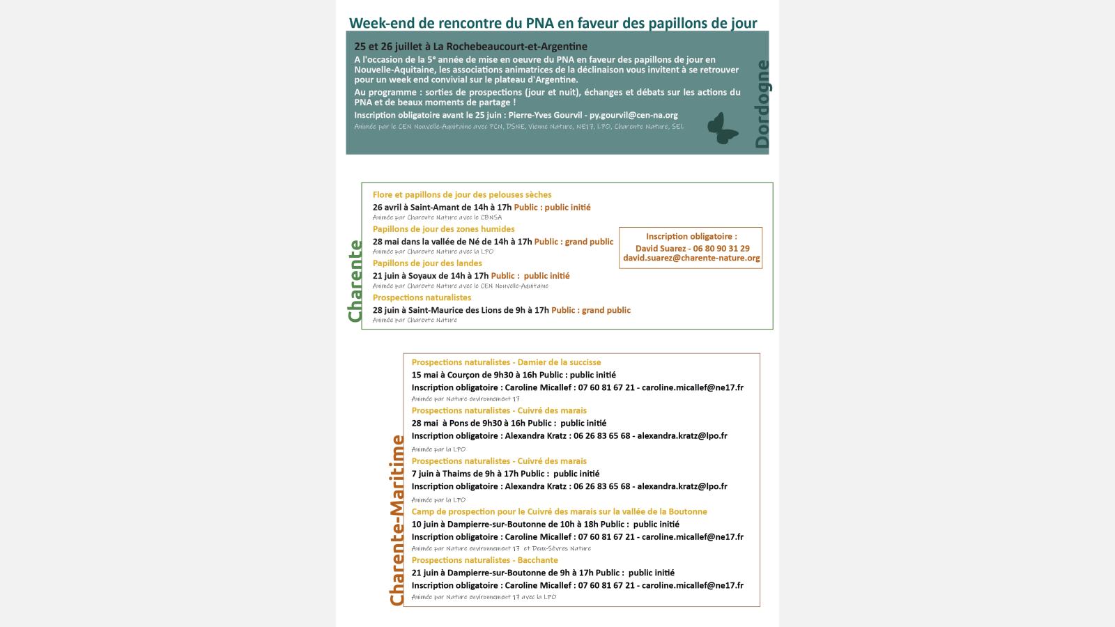 Formations et camps de prospections papillons en Nouvelle-Aquitaine, 2025. 2